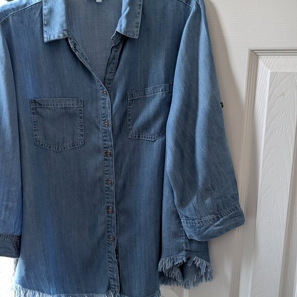 NEW - Hesters & Orchard Soft Denim Shirt Jacket - Picture 1 of 16